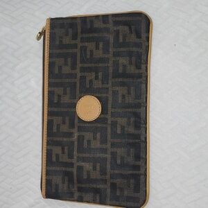 FENDI ZUCCA SMALL CLUTCH